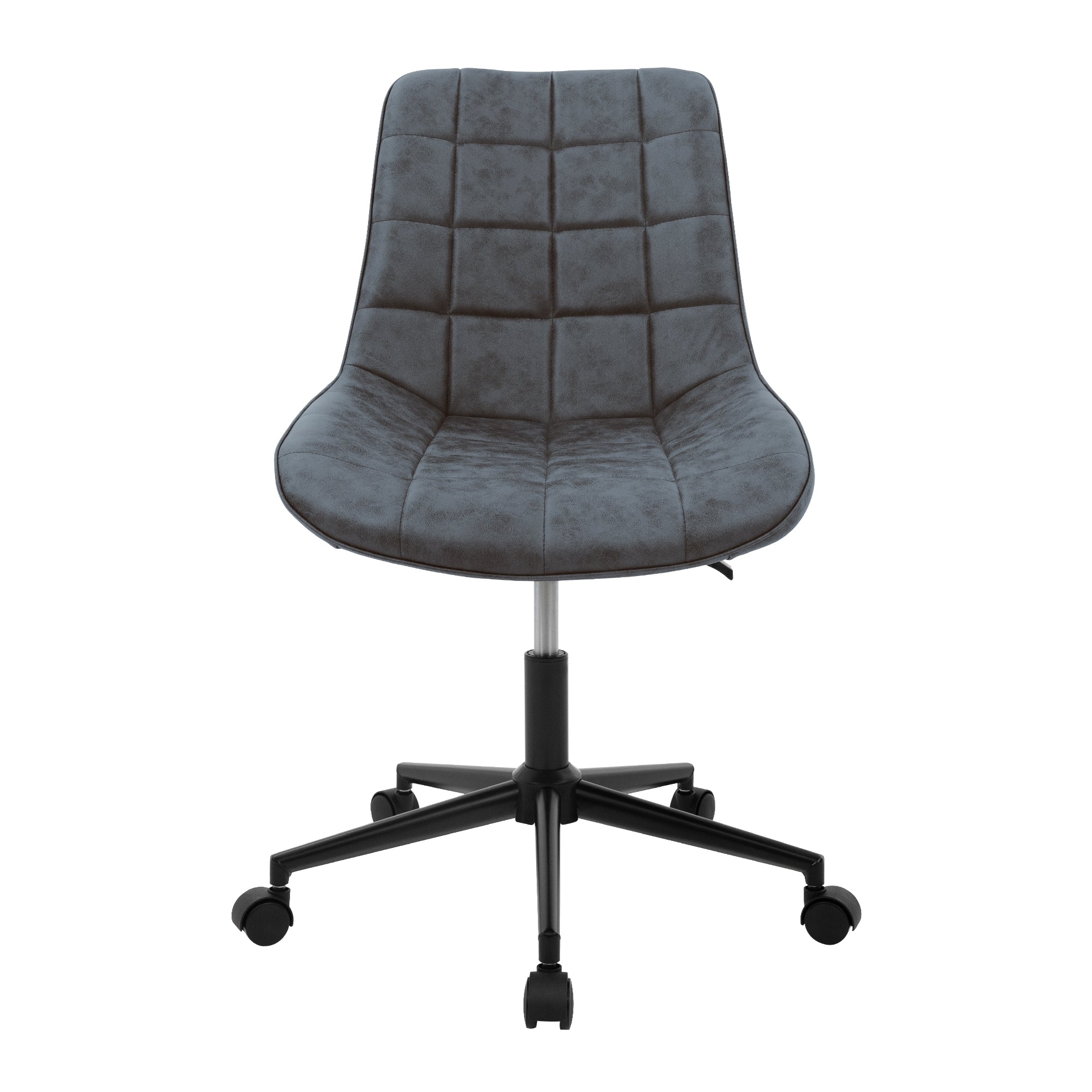 ECD Germany chaise de bureau similicuir roulette marron réglable