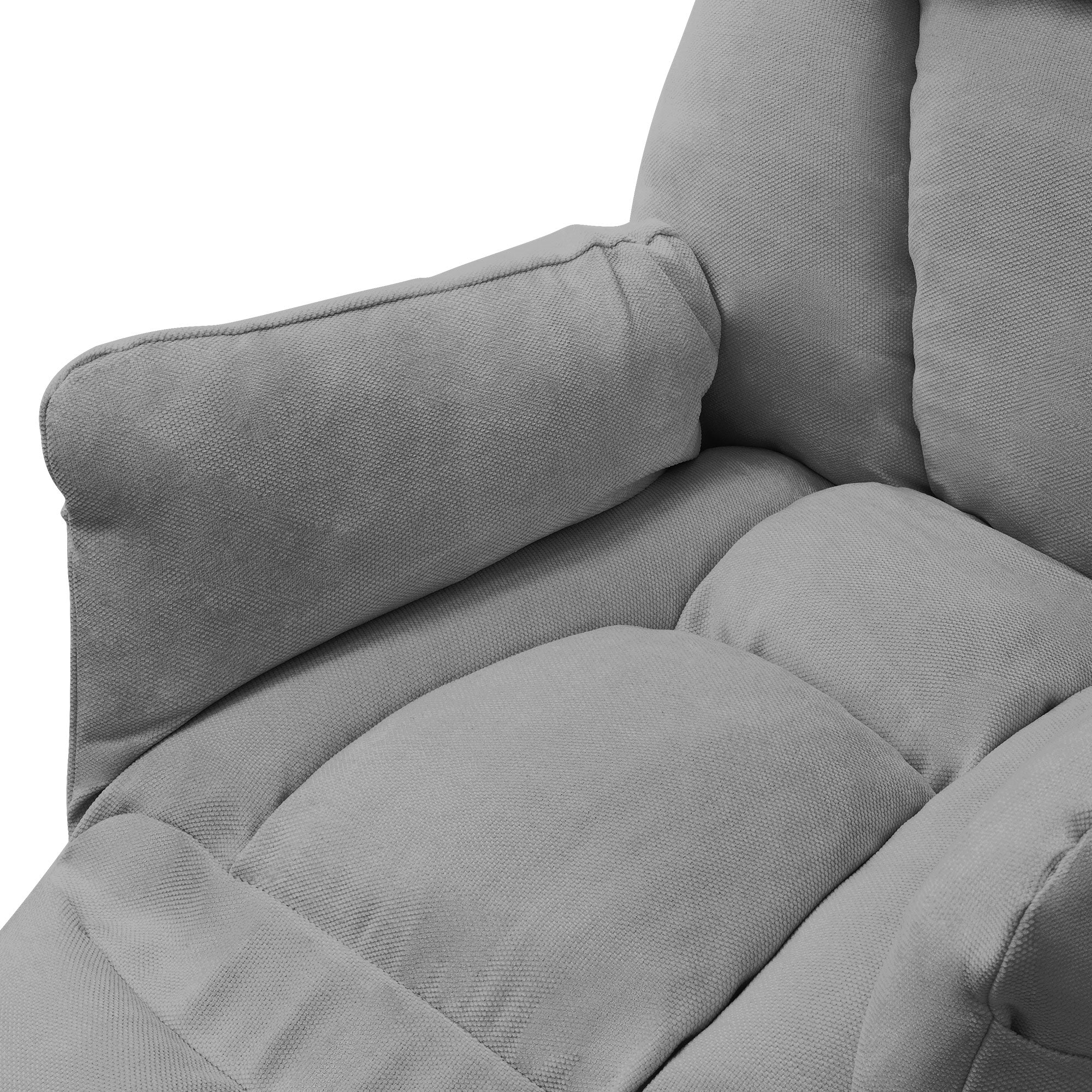 ECD Germany Möbel fauteuil relax lin gris 85x82x102 inclinable
