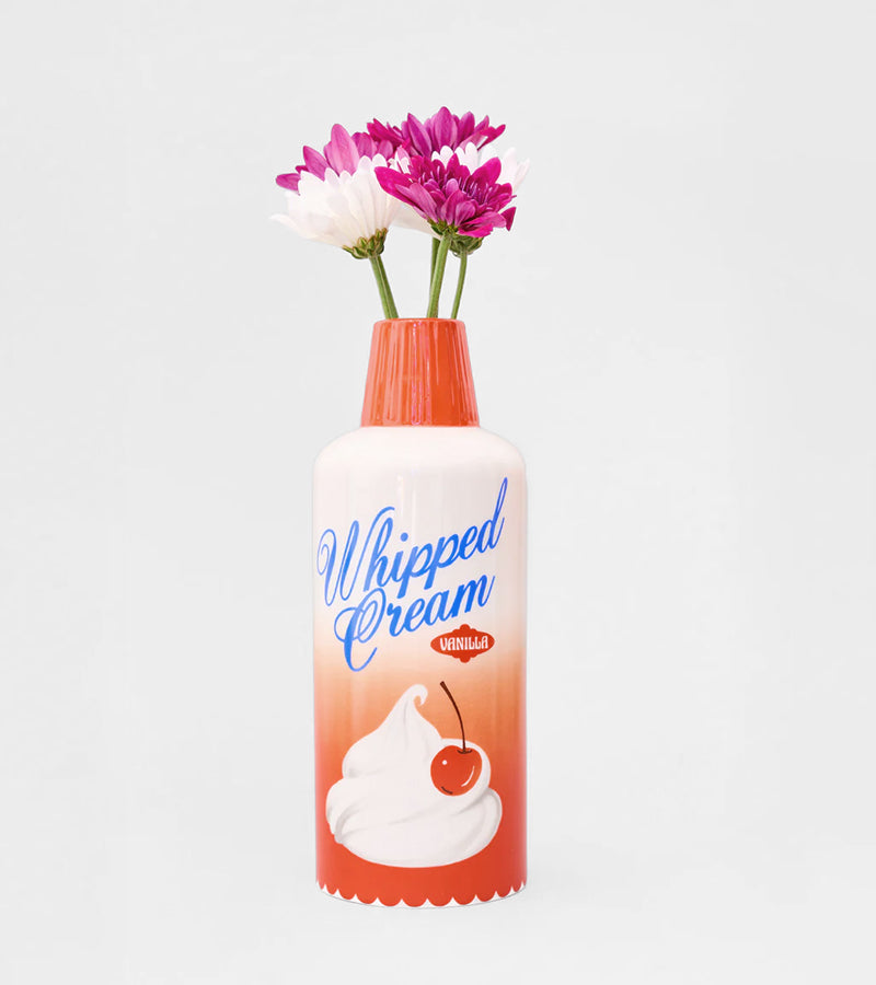 L'avant gardiste Vases Vase crème fouettée blanc gourmand