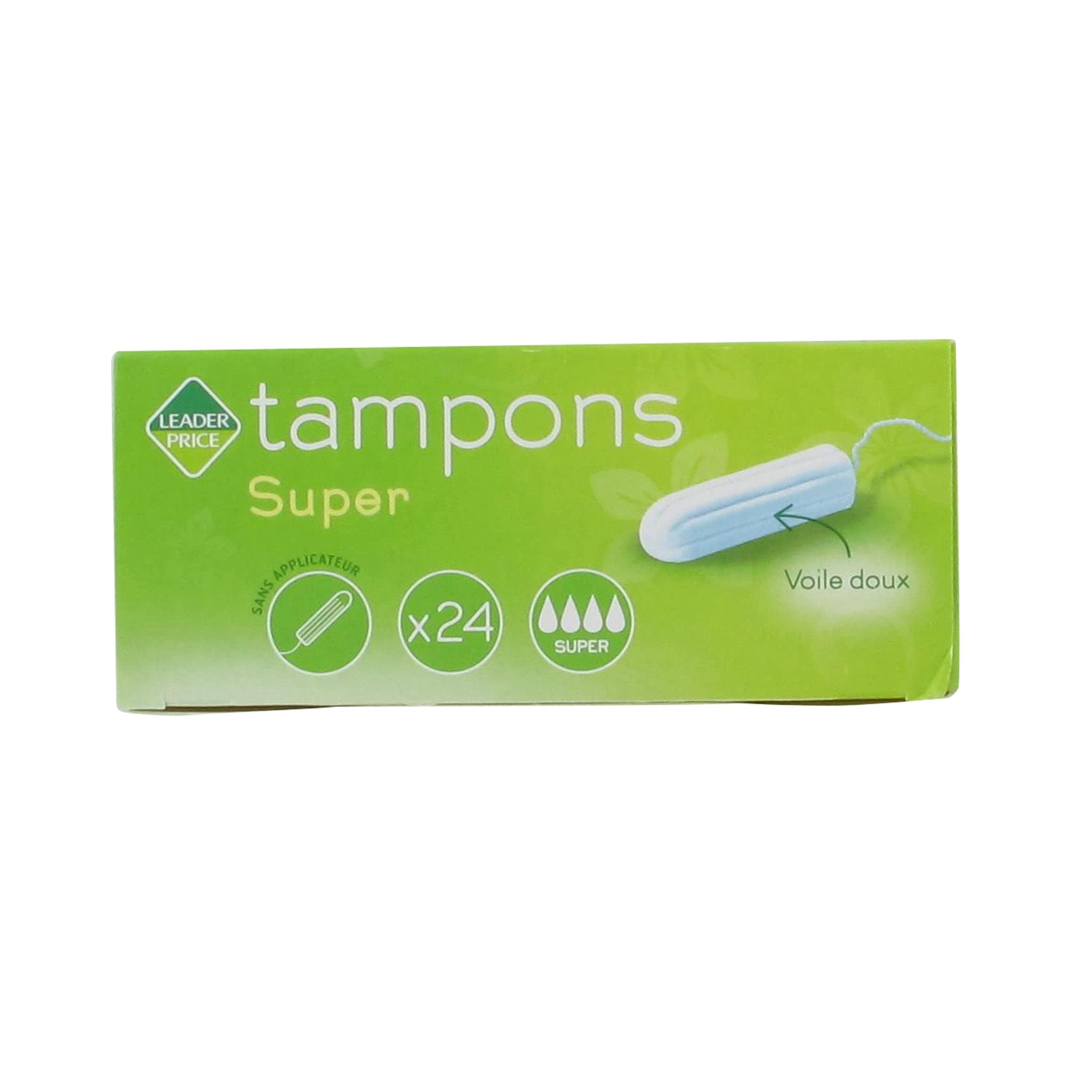 Leader Price Tampons super x24 protections hygiéniques