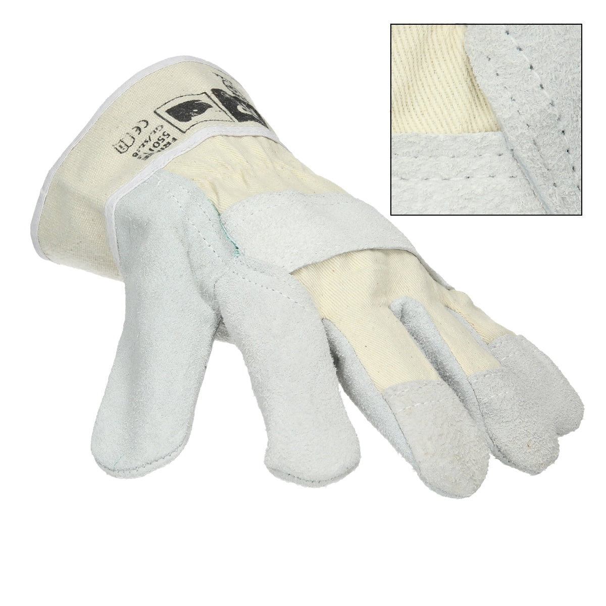 ECD Germany Gants Travail Cuir Naturel Taille XXL Lot 12