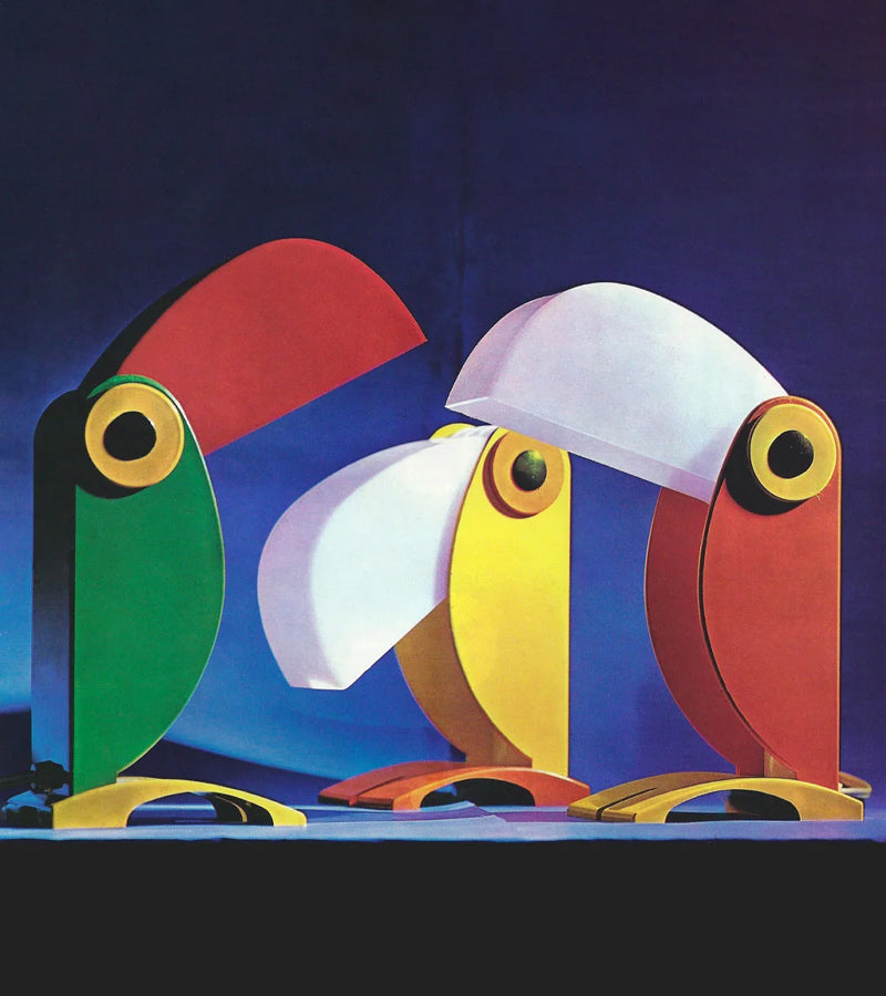 Lampe Toucan lampe design vert années 70