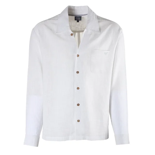 Stokomani Mode chemise manches longues blanche homme taille L