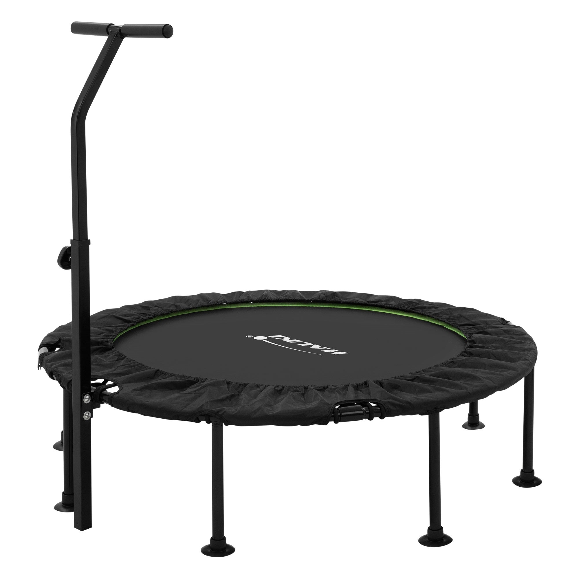 ECD Germany Hauki Trampoline fitness noir 102 cm avec barre