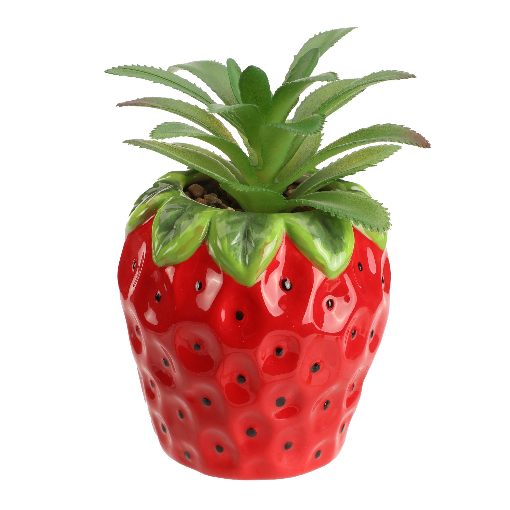 Stokomani Maison plante artificielle pot fruits 7x7x14cm