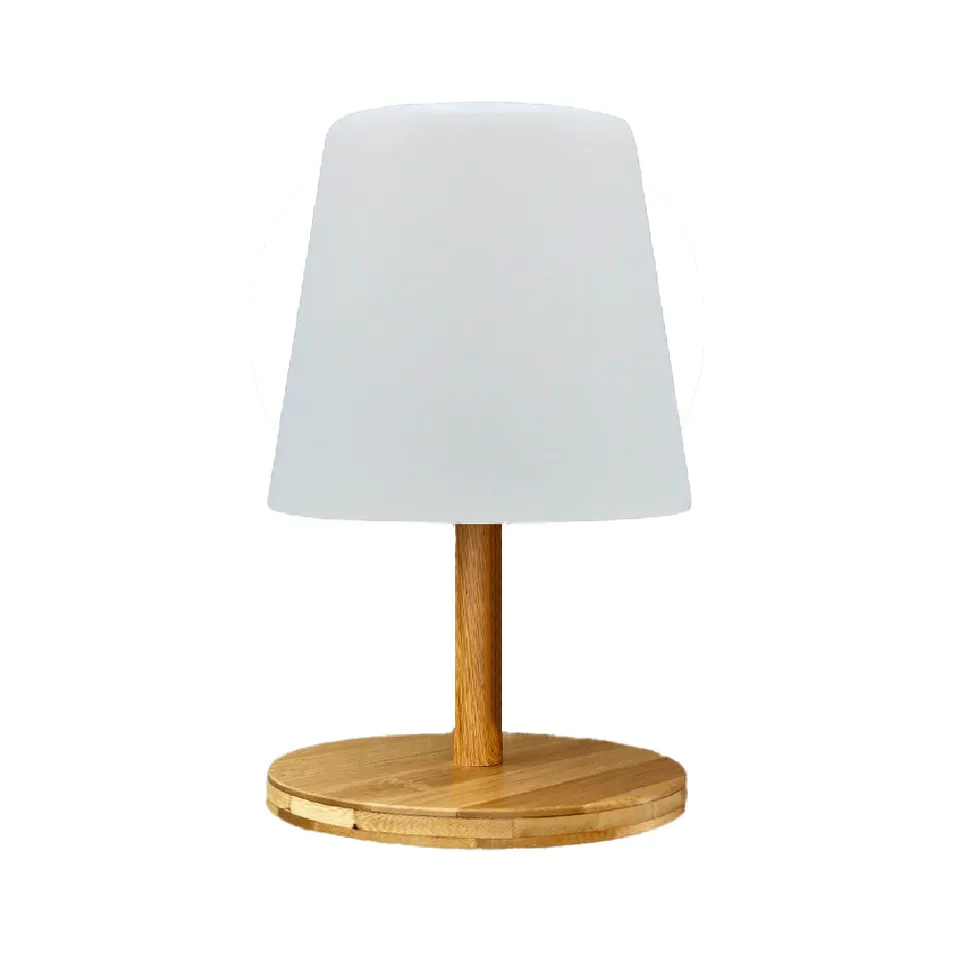 Red Deco Standy Mini Wood Lampe Bambou H25 cm Dimmable