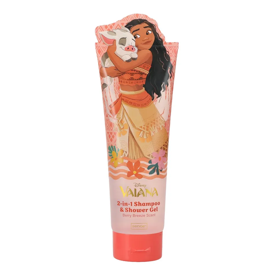 Stokomani Beauté Tube 2-en-1 shampooing gel douche Vaiana rose
