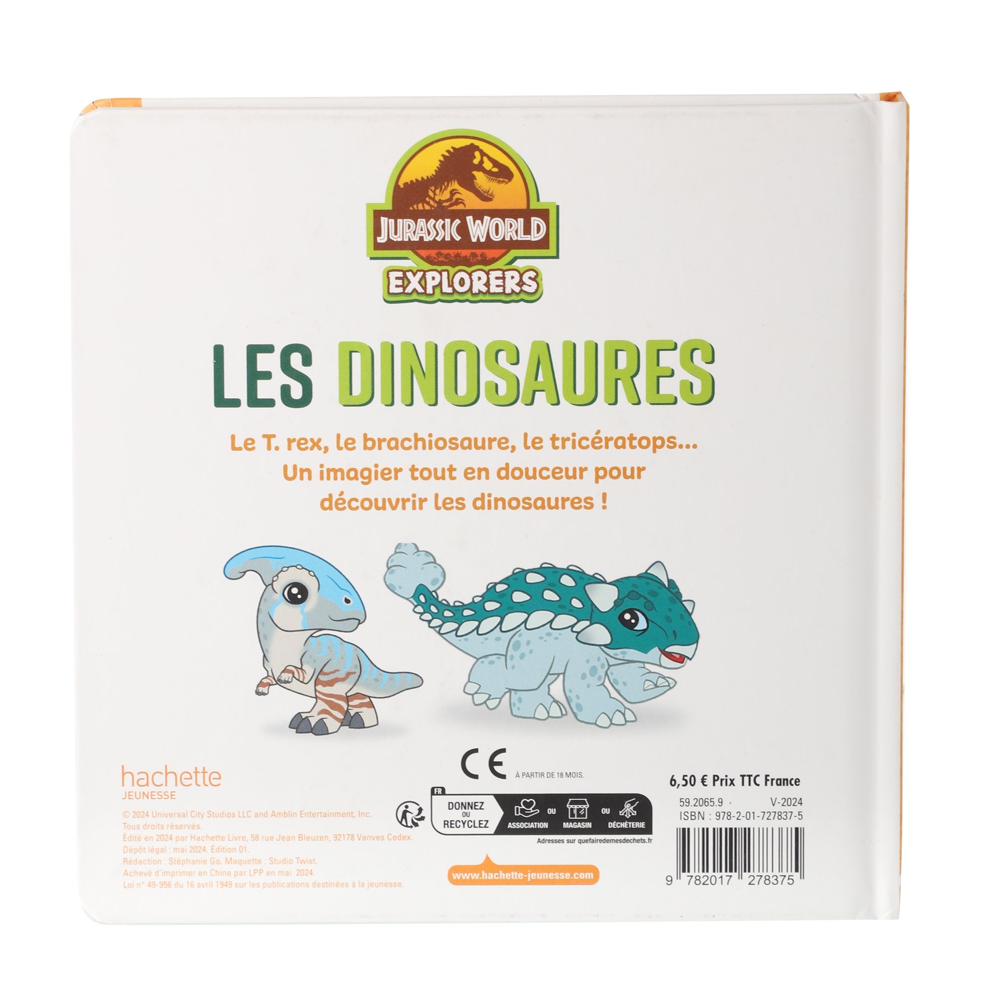 Jurassic World Je dessine les dinosaures cahier