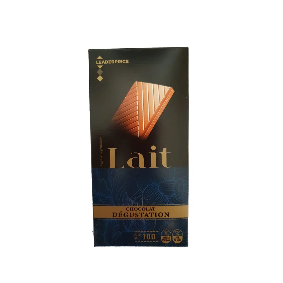 Leader Price Chocolat dégustation lait 100g tablette