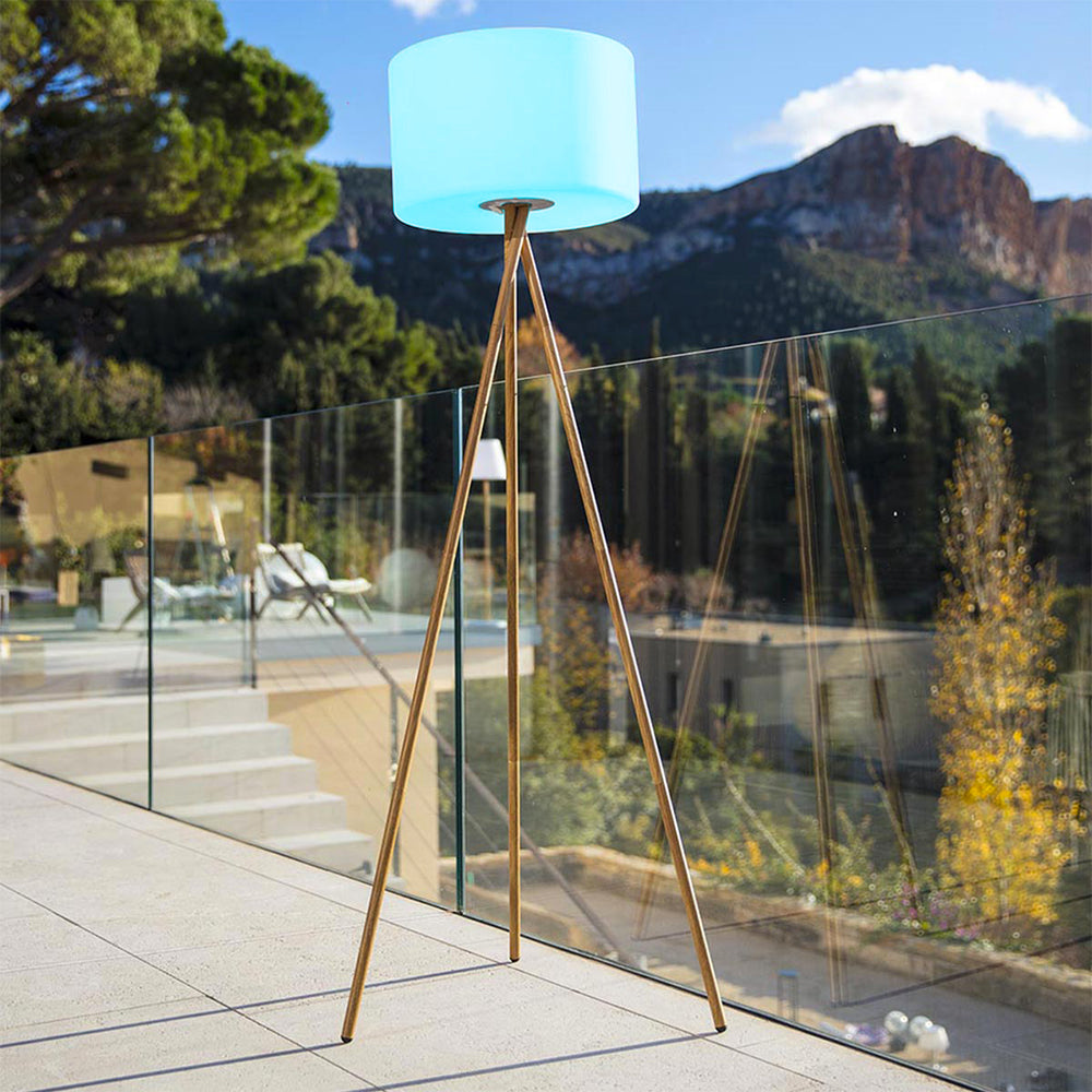 Red Deco Tamboury Wood lampadaire sans fil H155cm bois