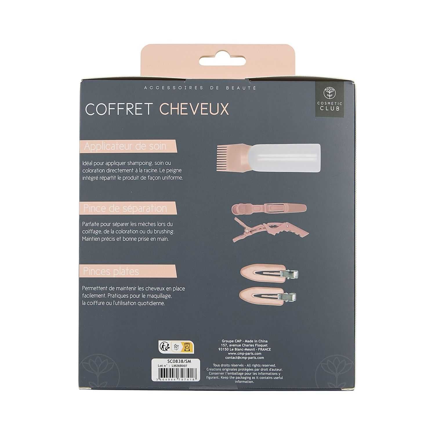 Stokomani Beauté coffret soin cheveux 4 pièces pinces
