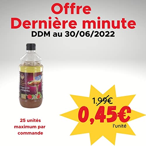Leader Price Sauce vinaigrette shaker échalotes 500ml