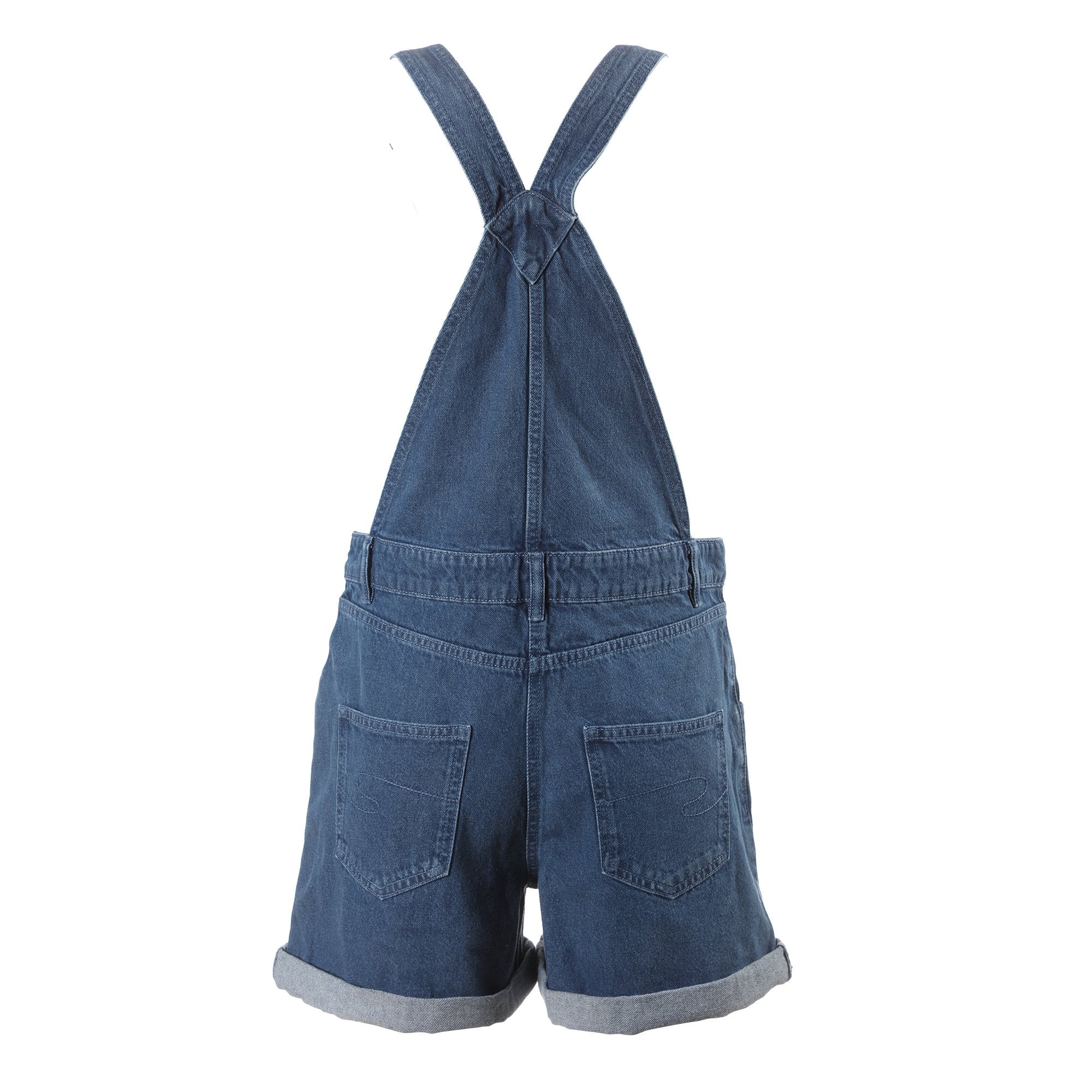 Stokomani salopette short jean bleu femme denim