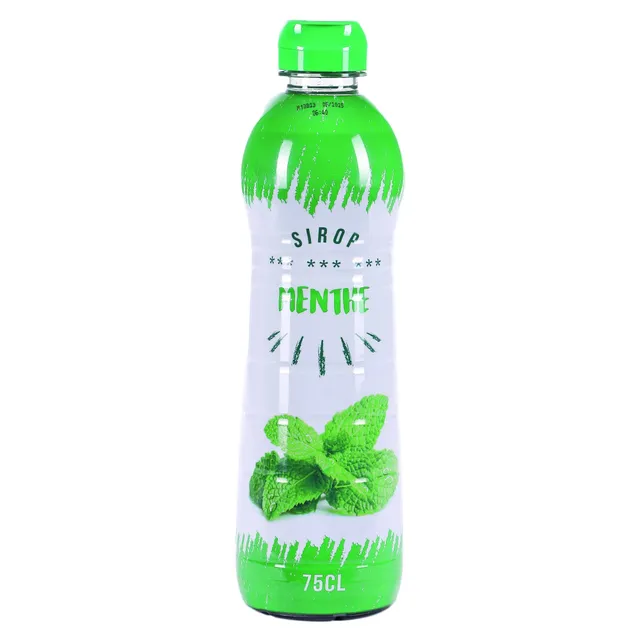 Sirop menthe à diluer bouteille pour boisson