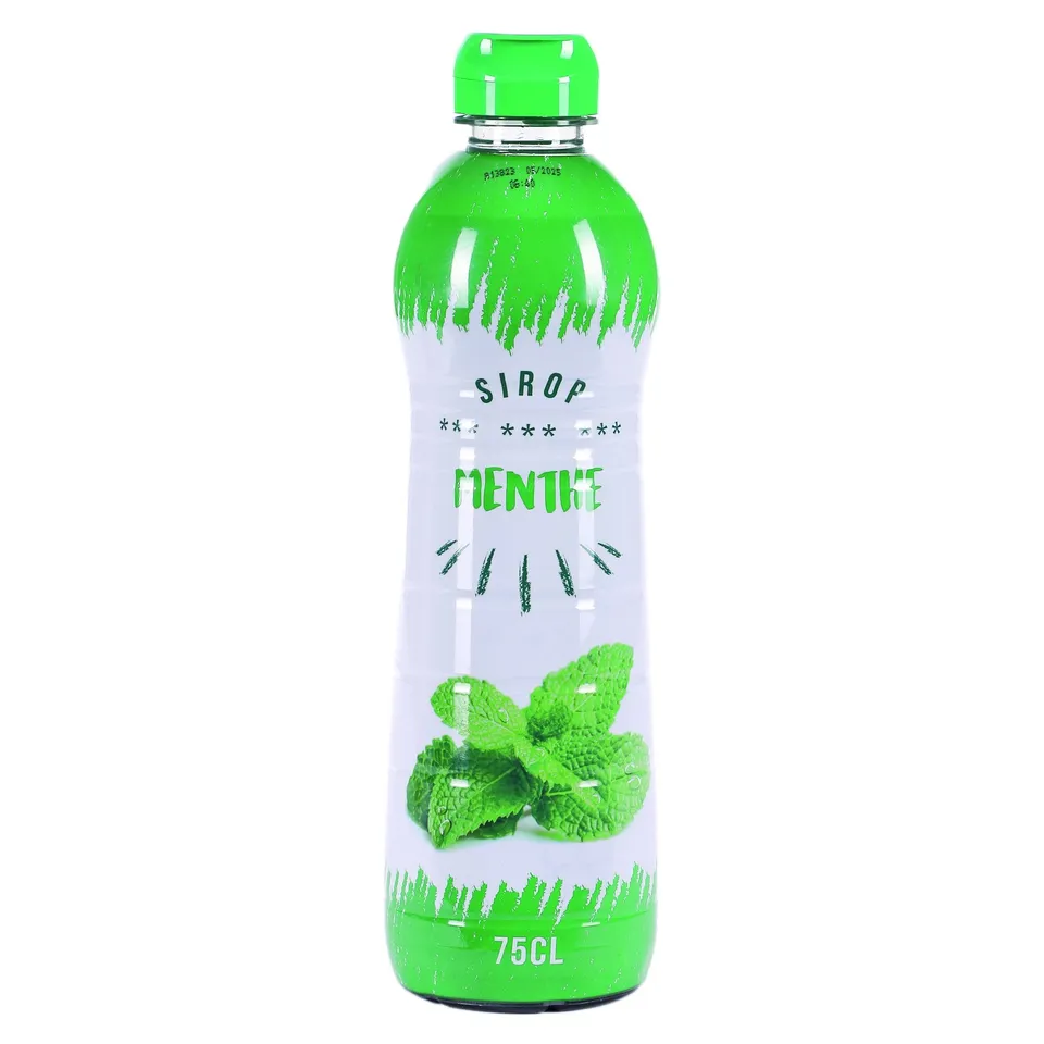 Sirop menthe à diluer bouteille pour boisson