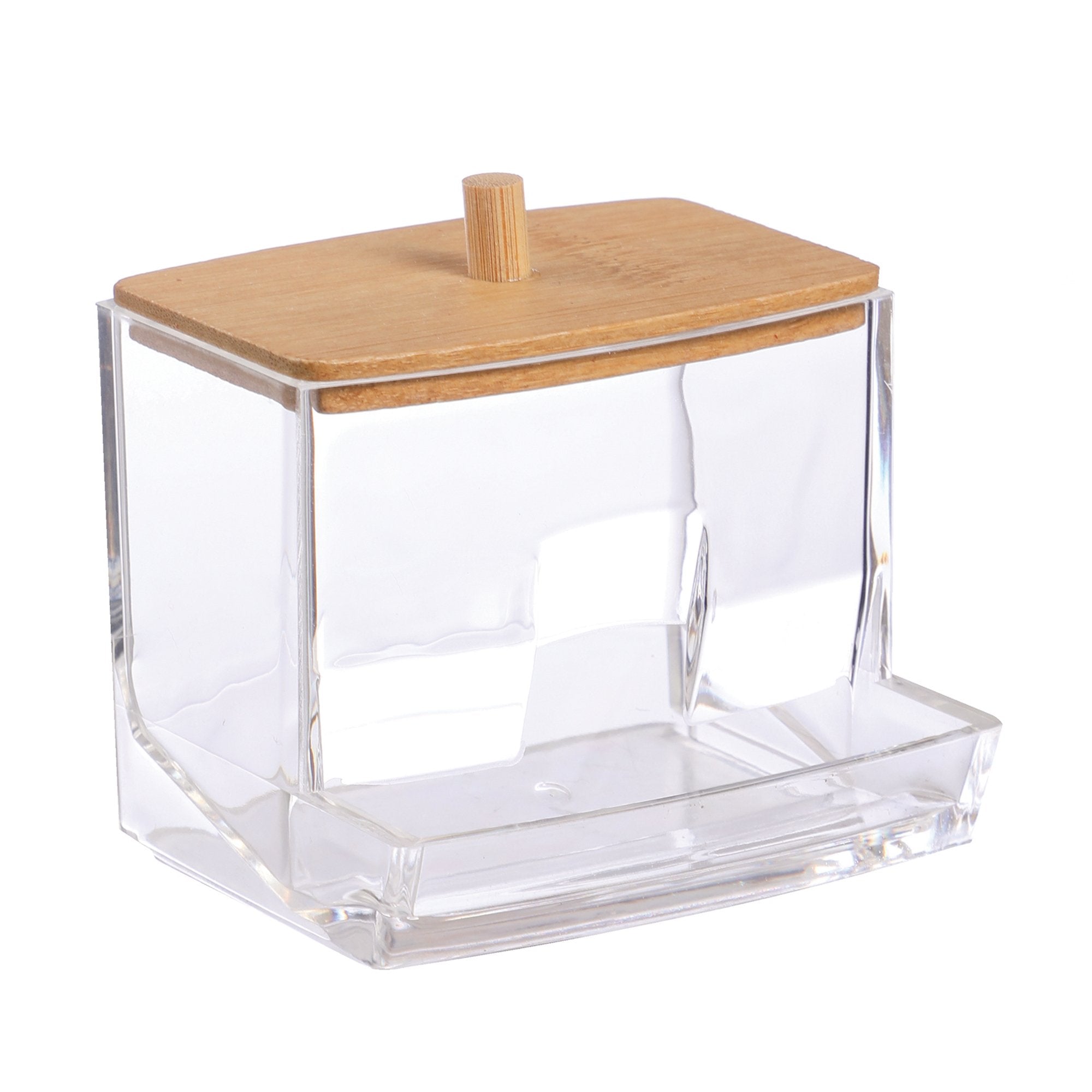 Boîte rangement coton-tige accessoire beauté salle de bain