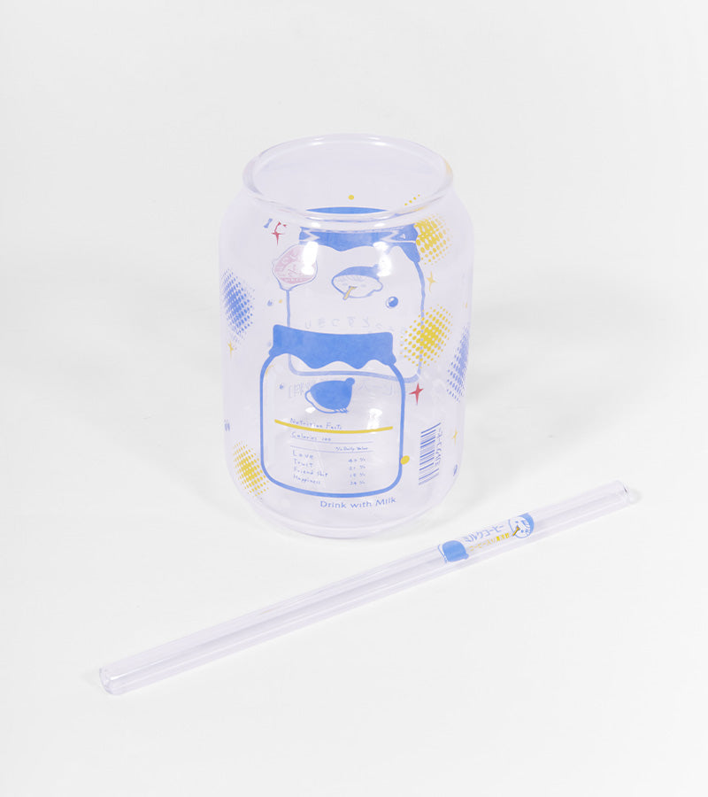 L'avant gardiste Vaisselle & Table Fun verre Milk Cup kawaii + paille
