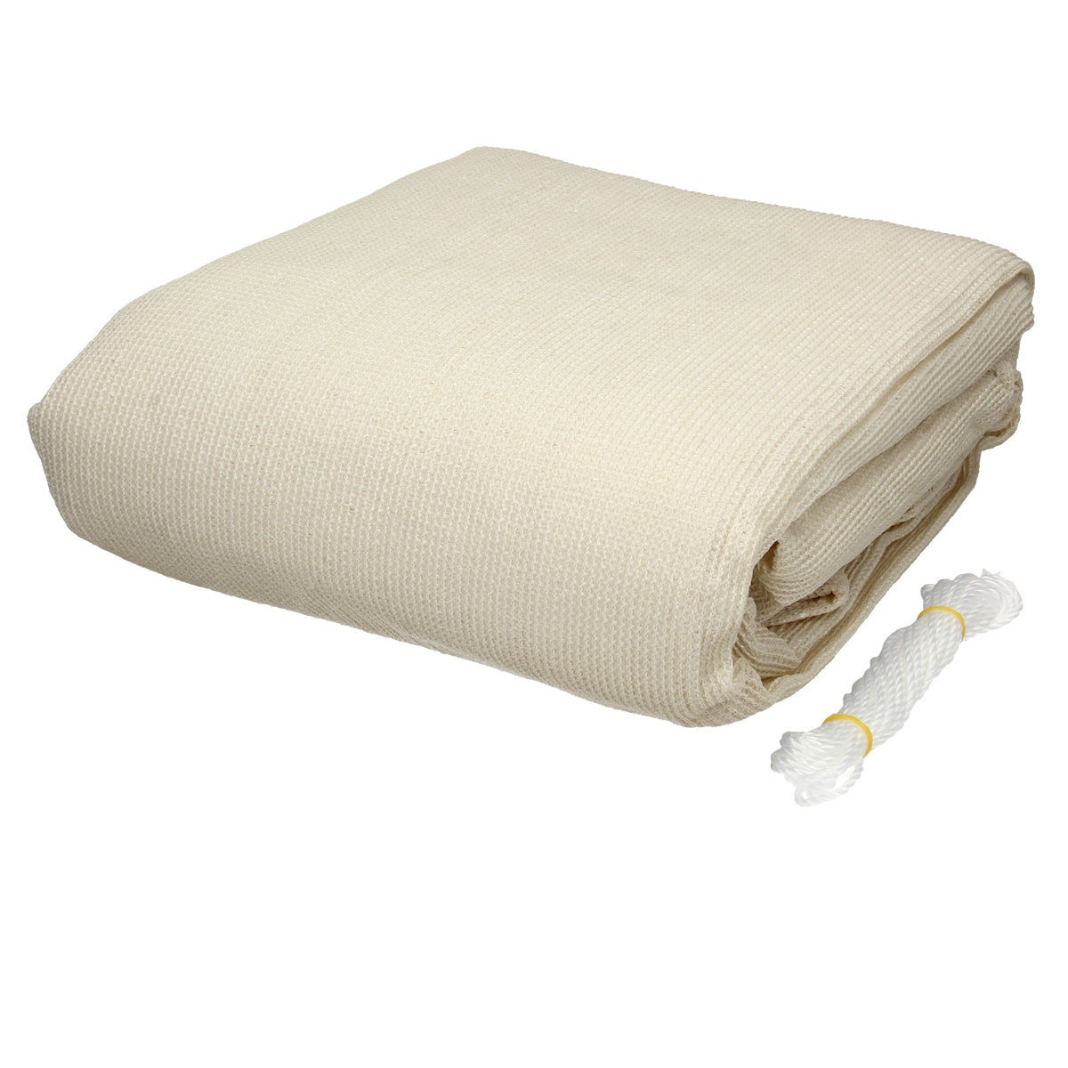 ECD Germany Garten Voile d'Ombrage Triangle Crème 5x5x5 m HDPE
