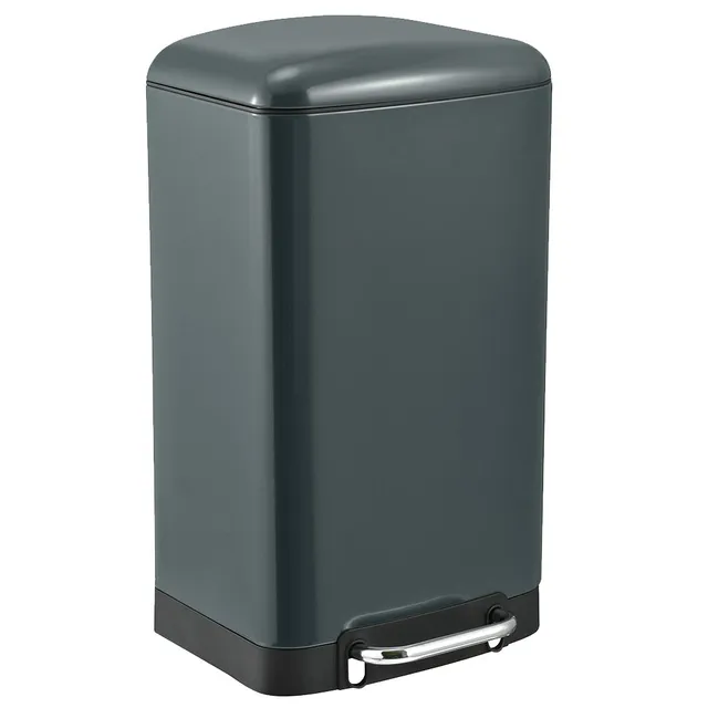 Red Deco Greenwich 40L poubelle à pédale inox gris