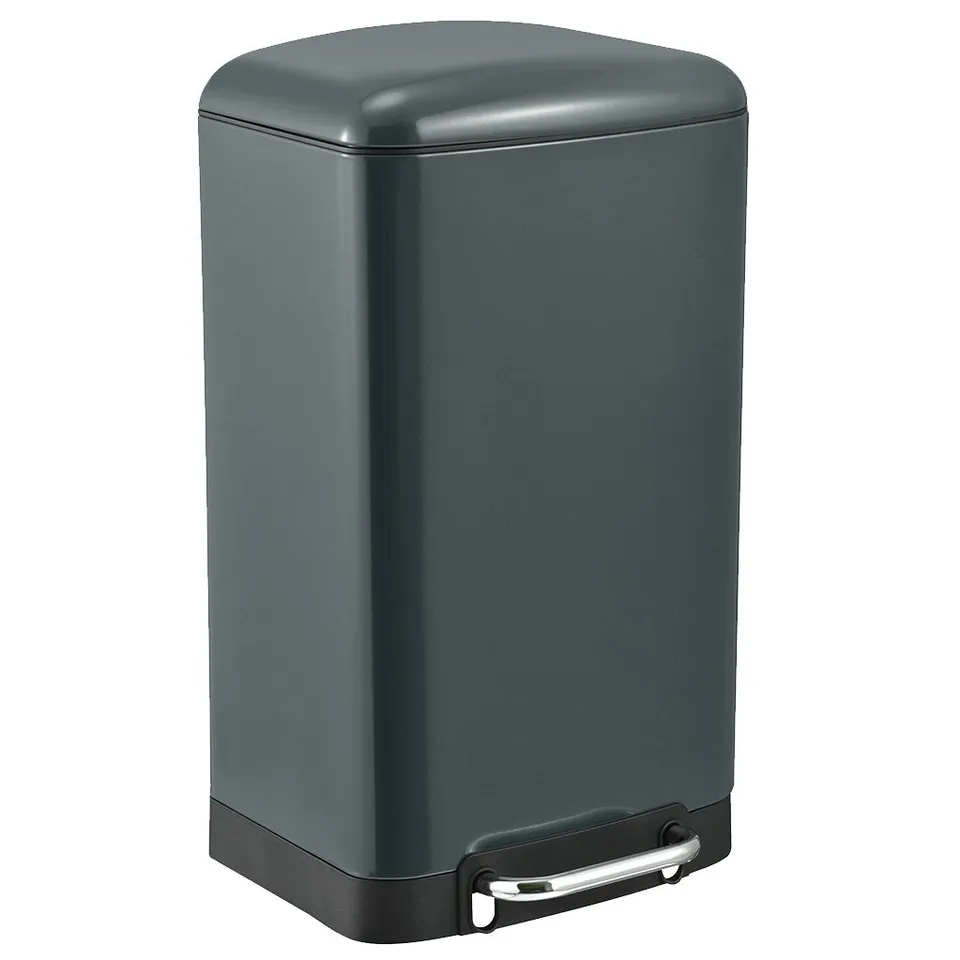 Red Deco Greenwich 40L poubelle à pédale inox gris