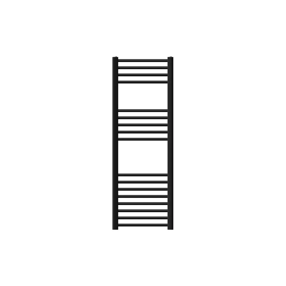 LuxeBath Badheizkörper 400x1200 radiateur sèche-serviettes noir 1200W