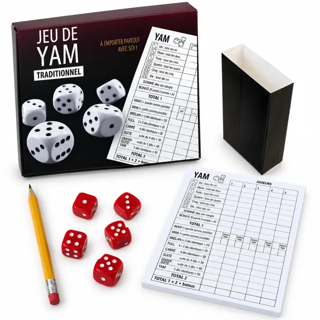 Shop-Story Loisirs Jeu de Yam Voyage 15x14 cm 5 dés