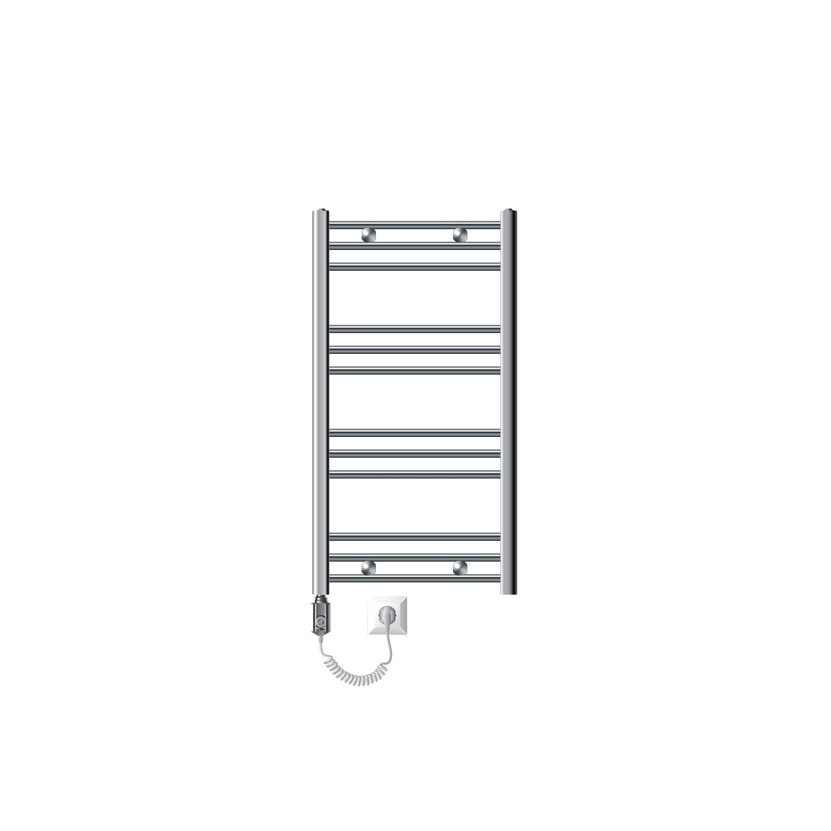 ECD Germany LuxeBath sèche-serviettes électrique 500x800 mm chromé 300W