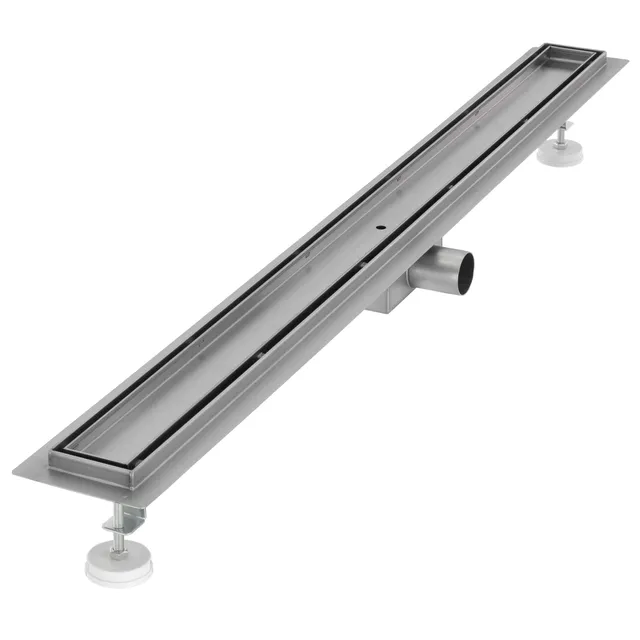 ML-Design Caniveau de douche carrelable inox argent 90cm