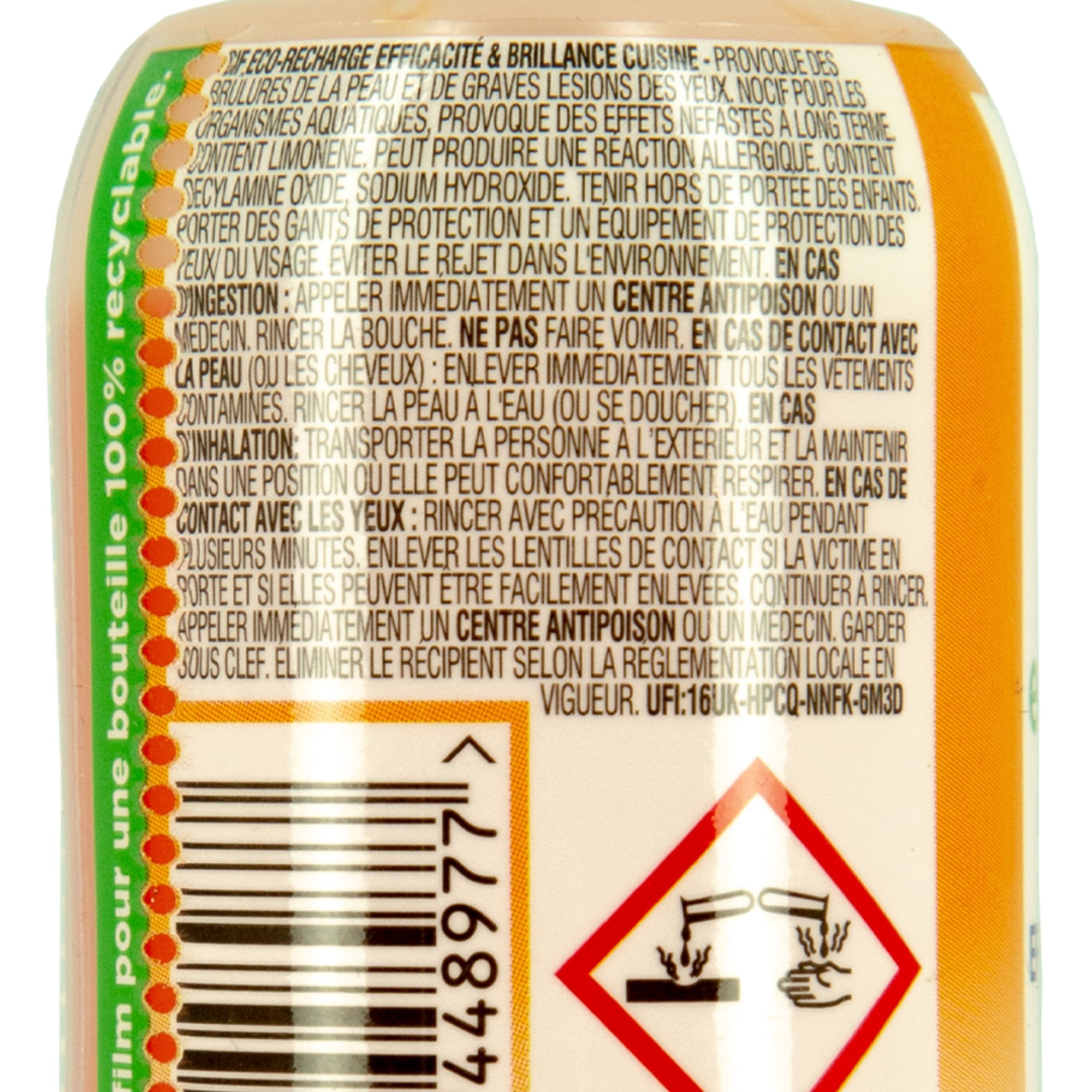 Cif Efficacité Brillance écorecharge concentré cuisine