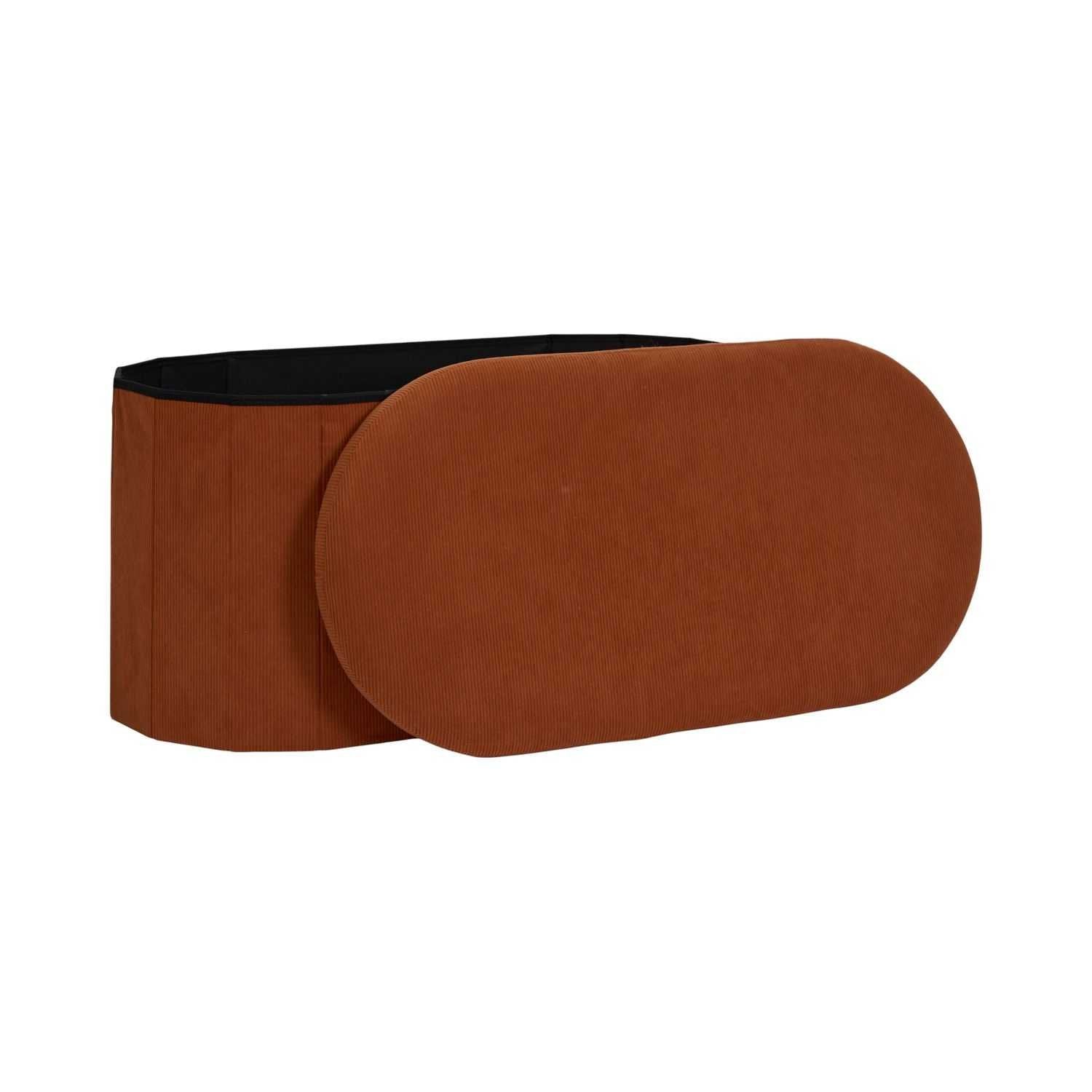 Home Deco Factory Jules coffre-banc pliable terracotta