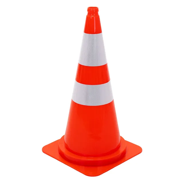 ECD Germany Plot chantier 75 cm orange PE bandes réfléchissantes