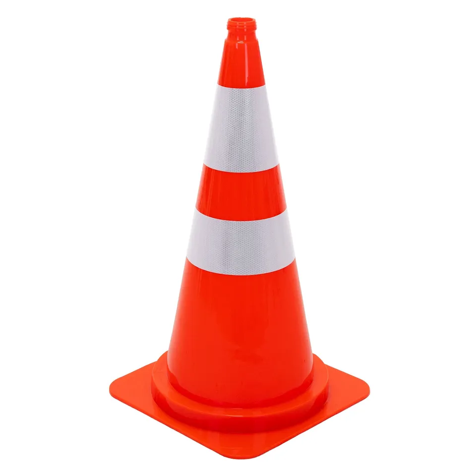 ECD Germany Plot chantier 75 cm orange PE bandes réfléchissantes