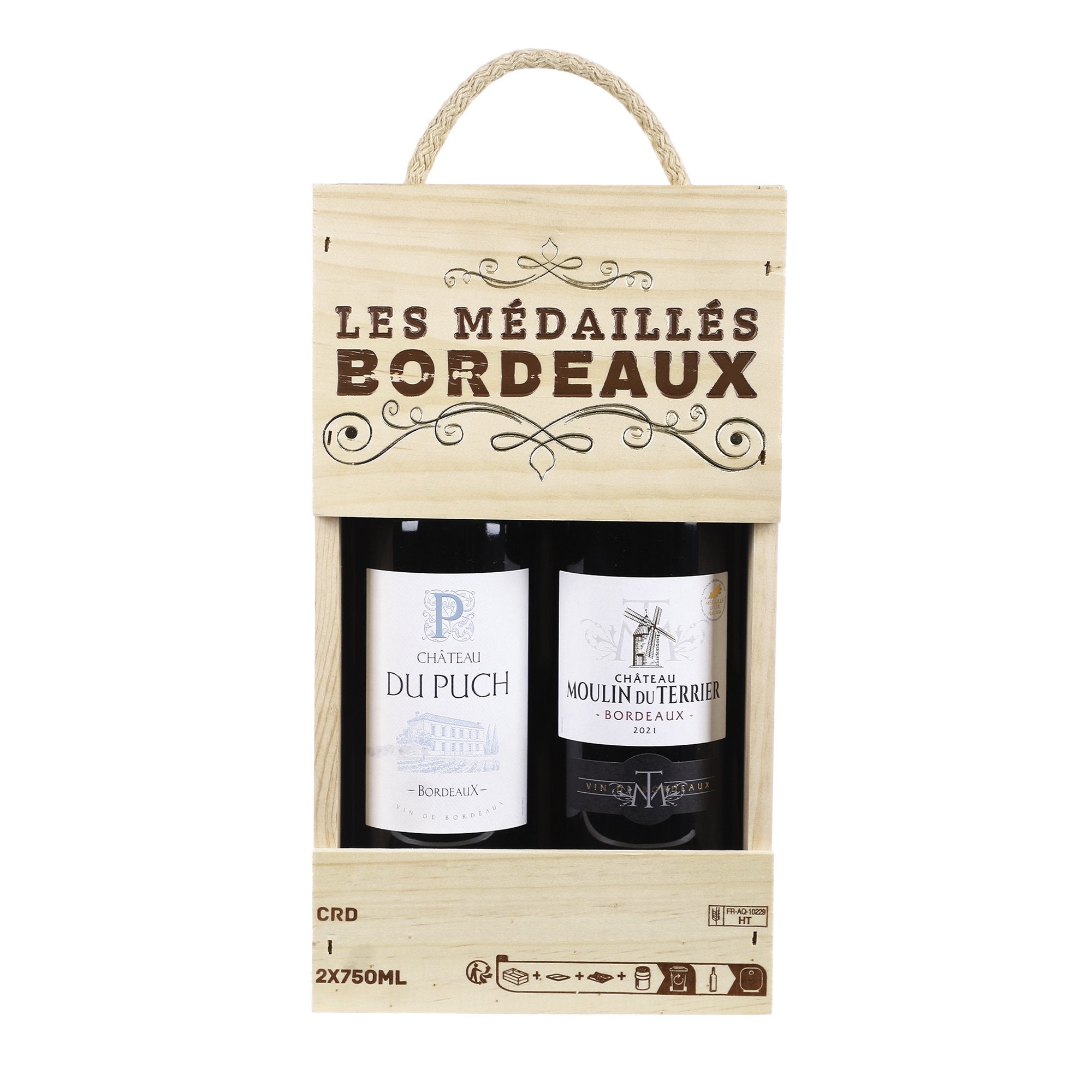Stokomani Épicerie coffret 2 bouteilles de vin