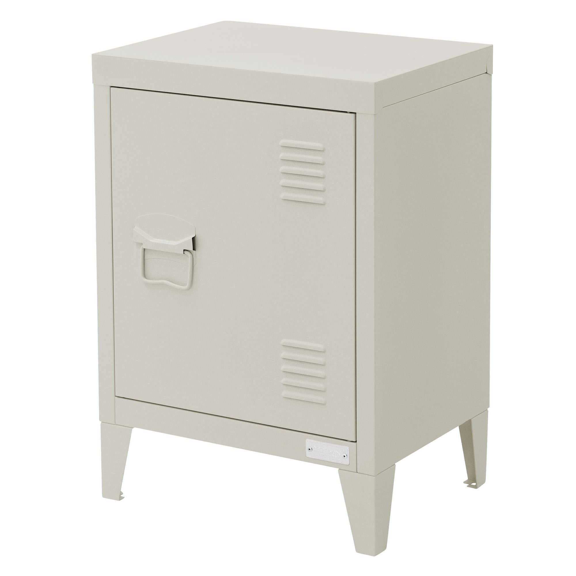 ML-Design chevet métal noir 40x30x58 cm porte ventilée