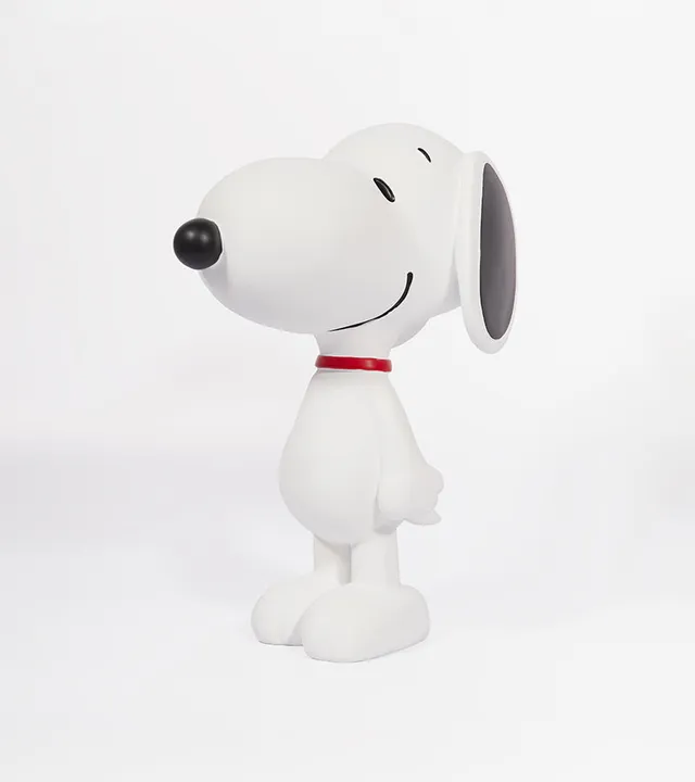 Snoopy Statue figurine déco blanc et noir