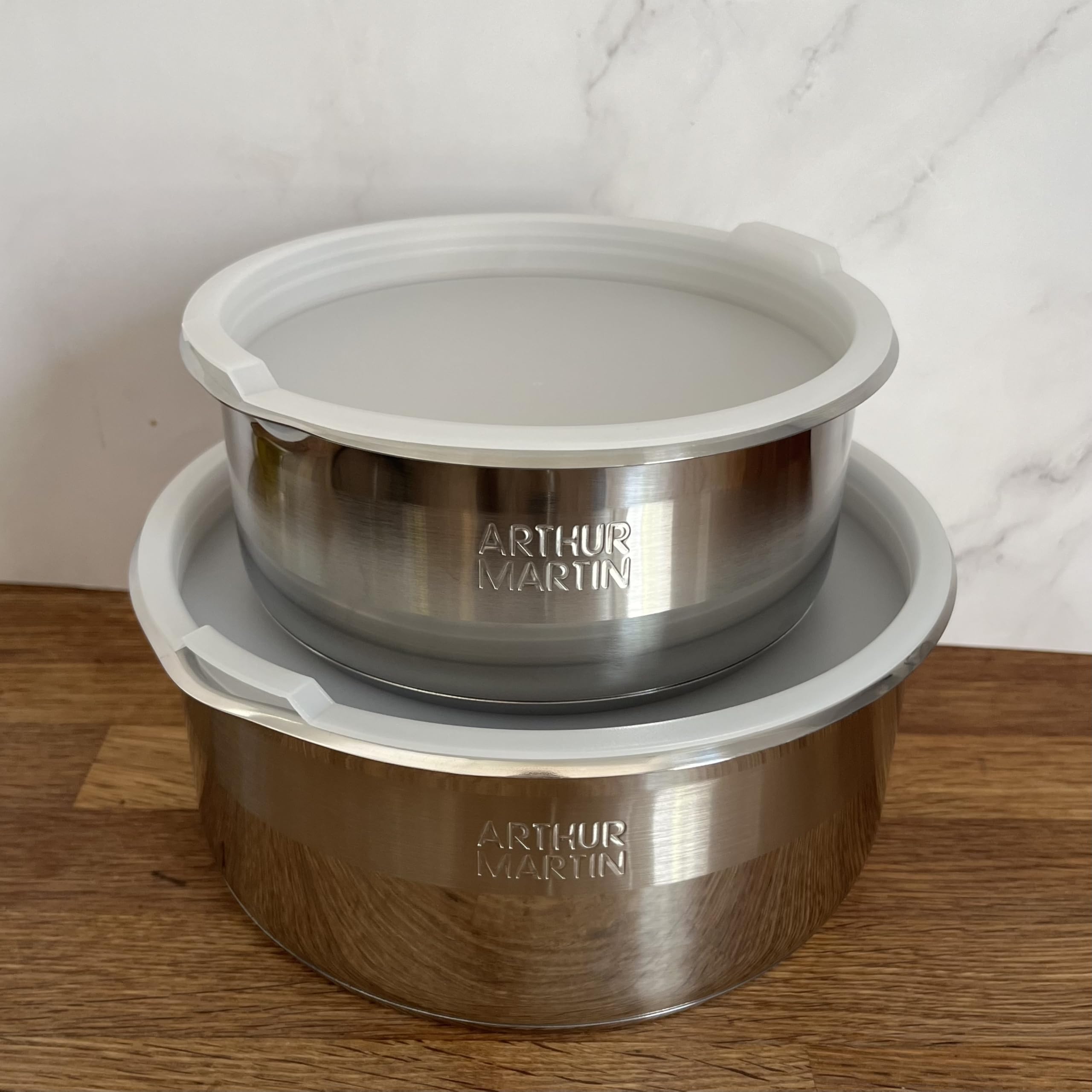 Arthur Martin AM0025 Batterie Cuisine 10 pièces inox noir induction