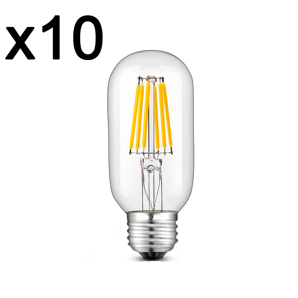 Red Deco Sedna E27 T45 ampoule filament LED lot 10 blanc chaud