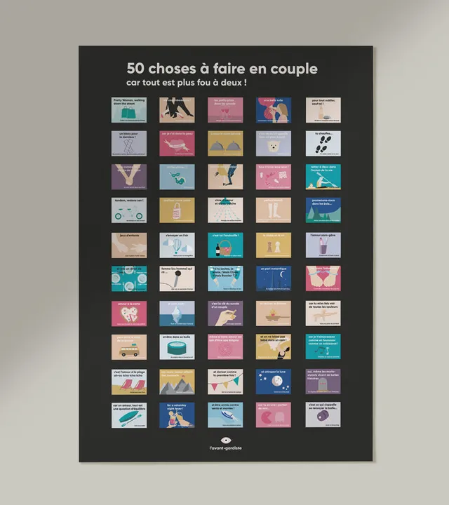 L'avant gardiste Poster 50 choses à faire en couple
