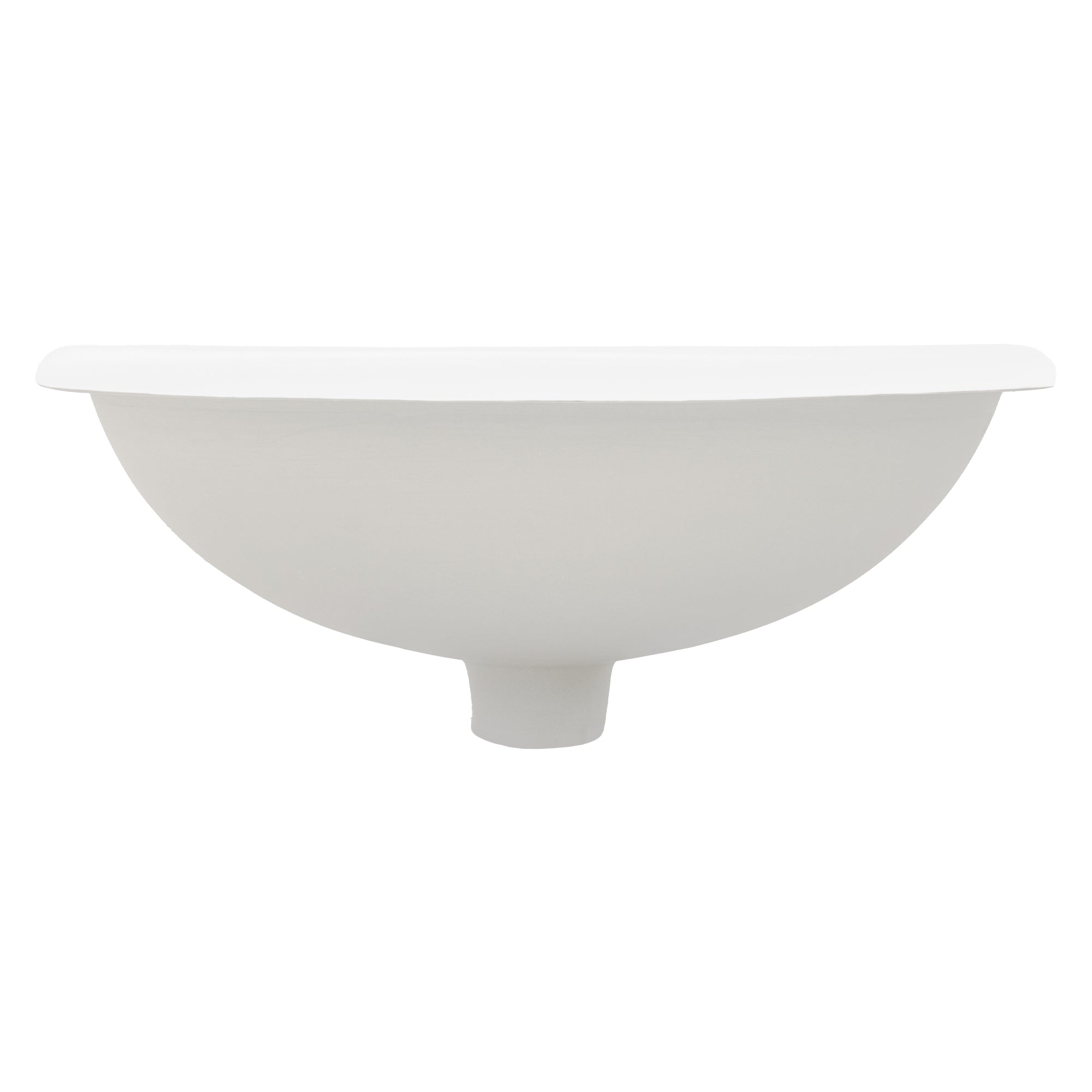 LuxeBath lavabo céramique blanc ovale 49x40,5 cm sans bonde