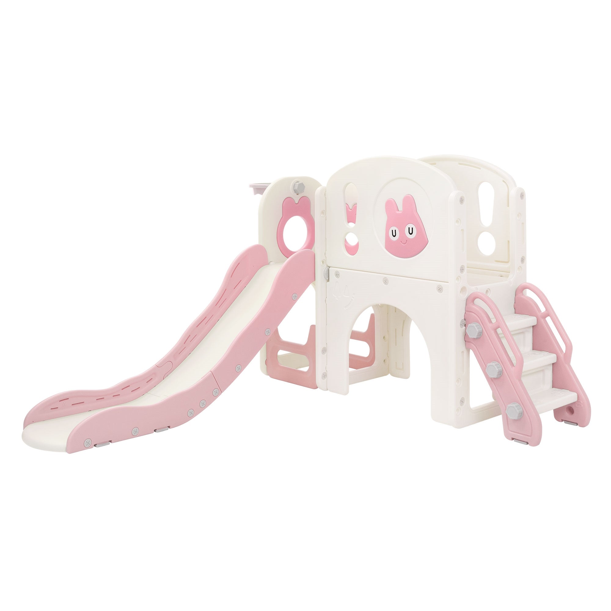Joyz 5 en 1 tour toboggan enfant vert clair avec panier