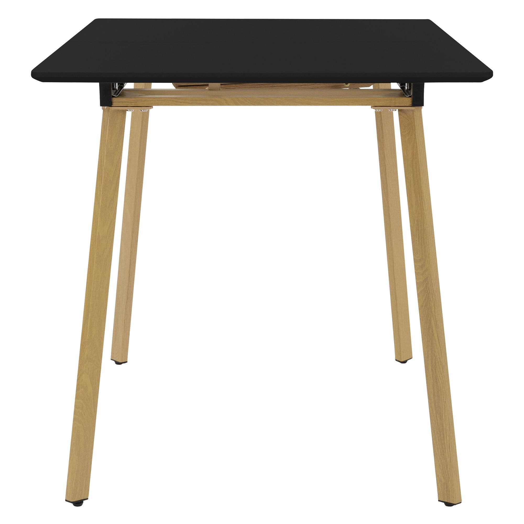 ECD Germany Möbel Table extensible noire 110-140x75 cm bois