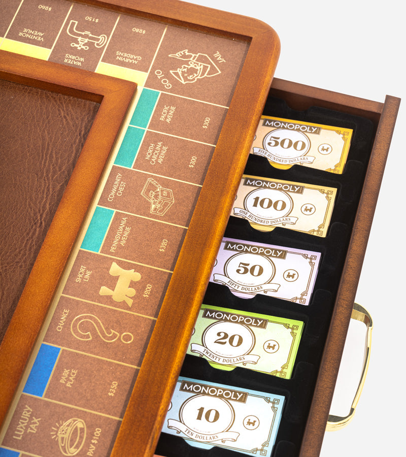 Monopoly De luxe en bois jeu de société famille