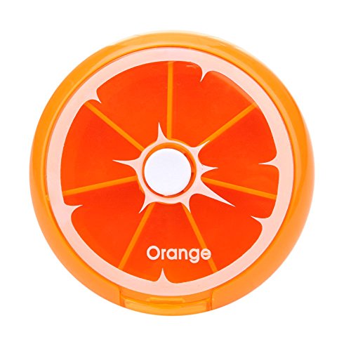 Shop-Story Bien-être pilulier hebdomadaire agrumes orange 7 jours