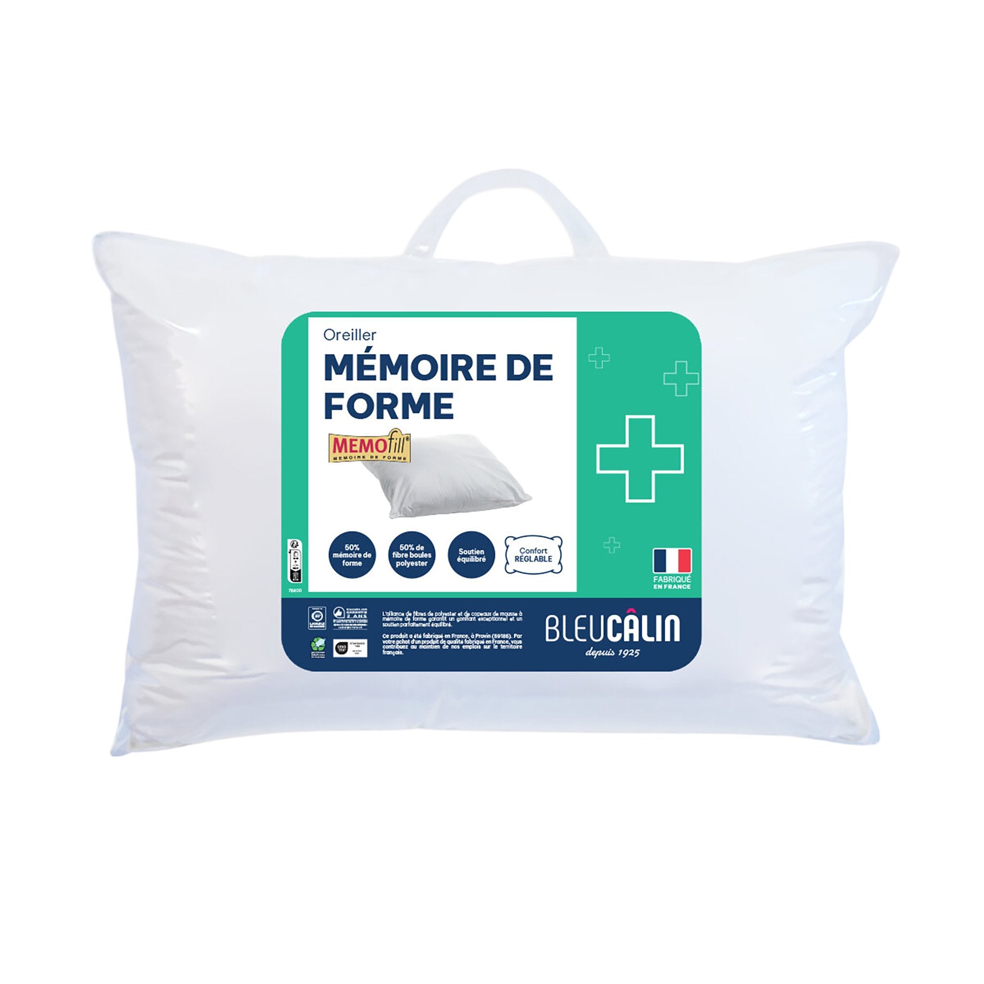 Stokomani Maison oreiller mémoire de forme 45x70 cm