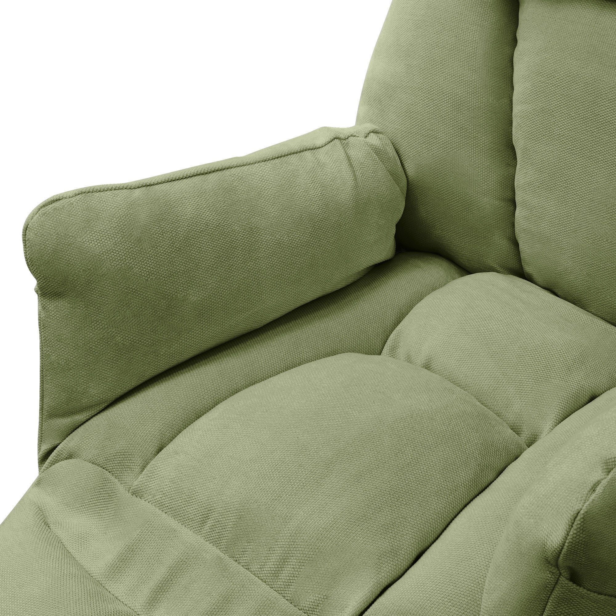ECD Germany Möbel fauteuil relax lin vert 85x82x102 cm