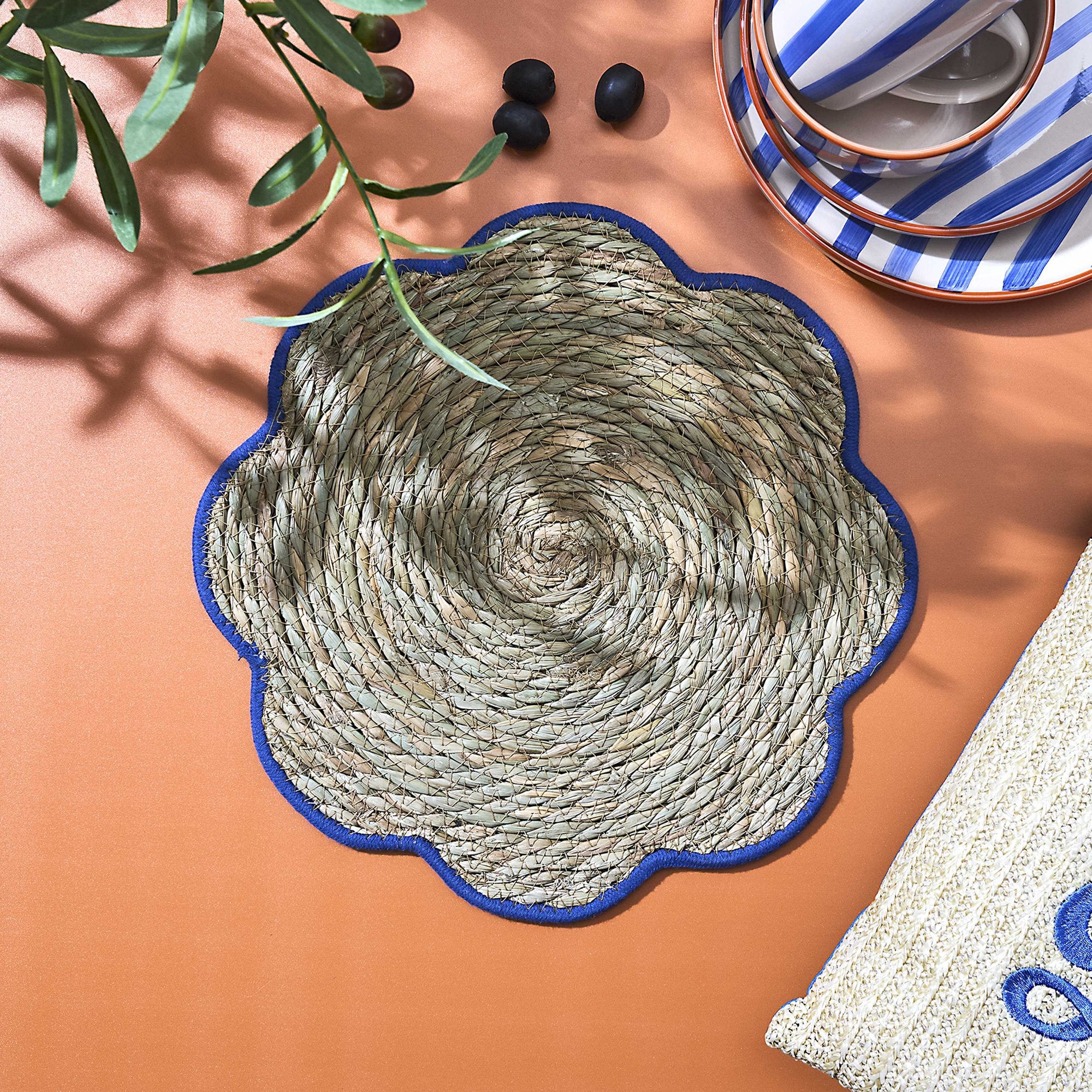 Stokomani Dolce Vita set de table fleur 36cm déco