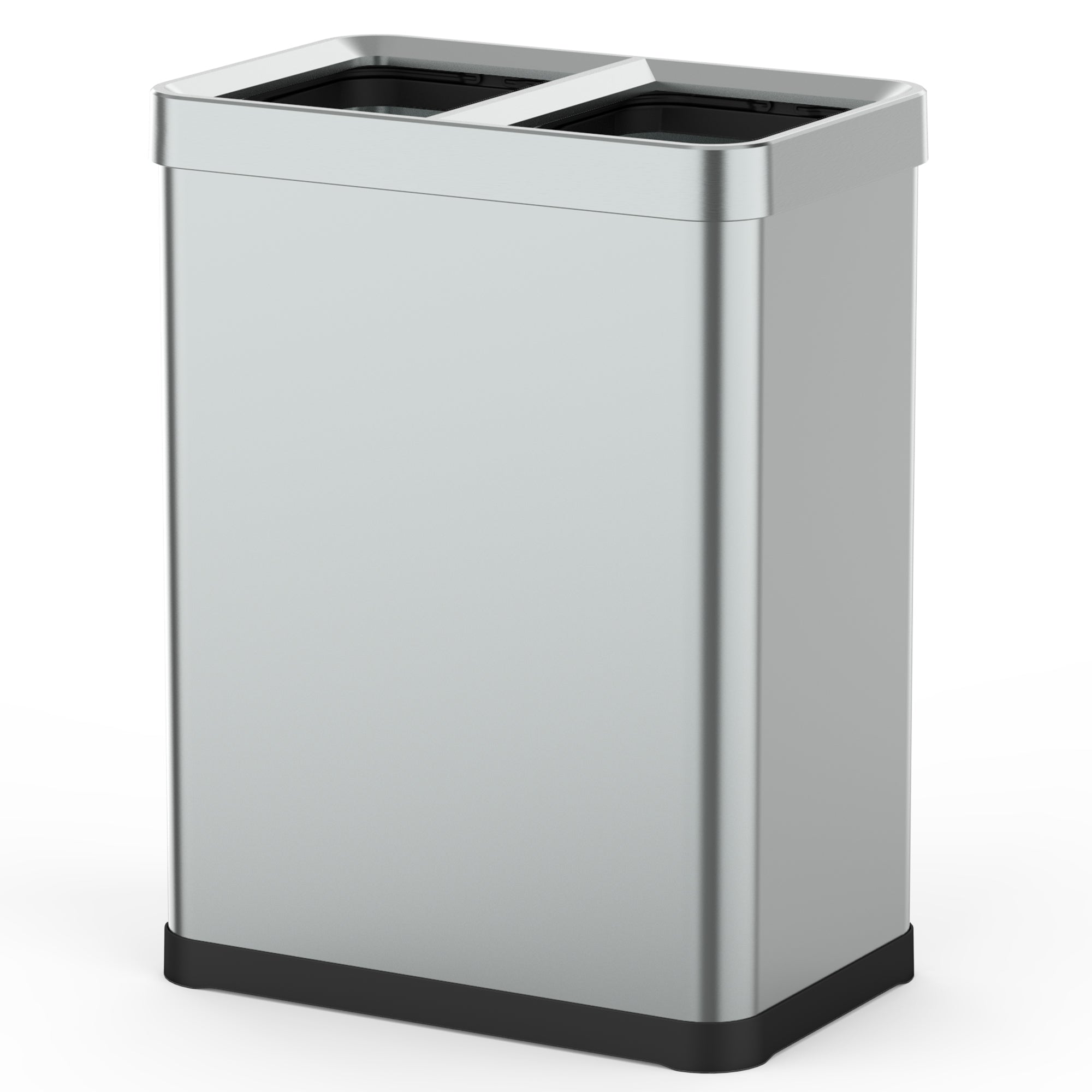 Red Deco Tallin poubelle tri 2x30L inox open top