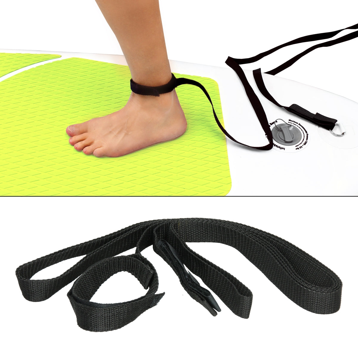 ECD Germany paddle gonflable SUP 308 cm vert PVC pompe