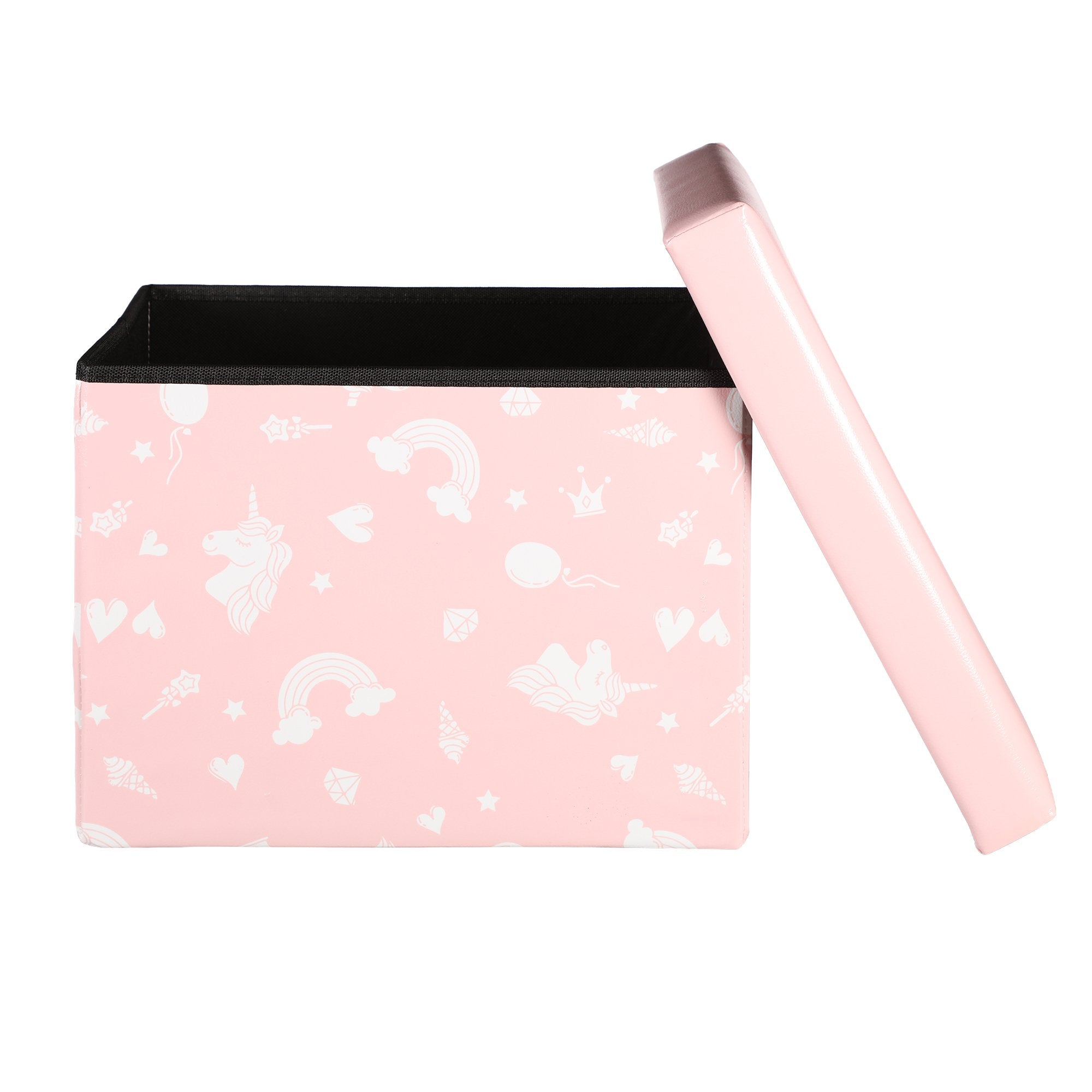 Stokomani Maison Pouf de rangement pliable assise