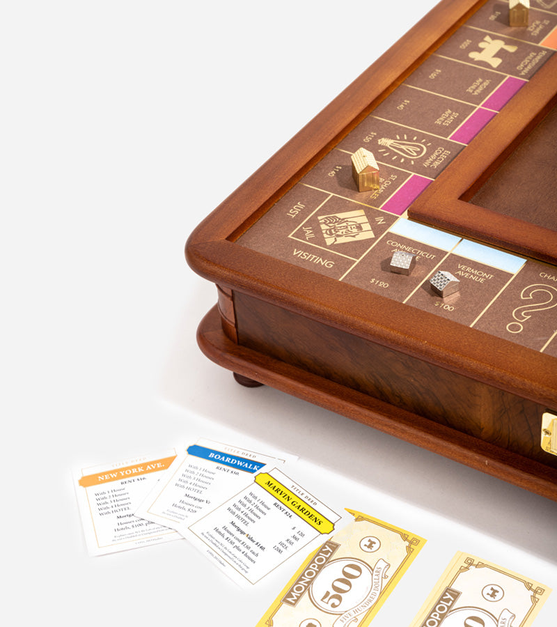 Monopoly De luxe en bois jeu de société famille